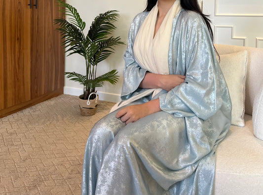 ABAYA METALLIC BLU
